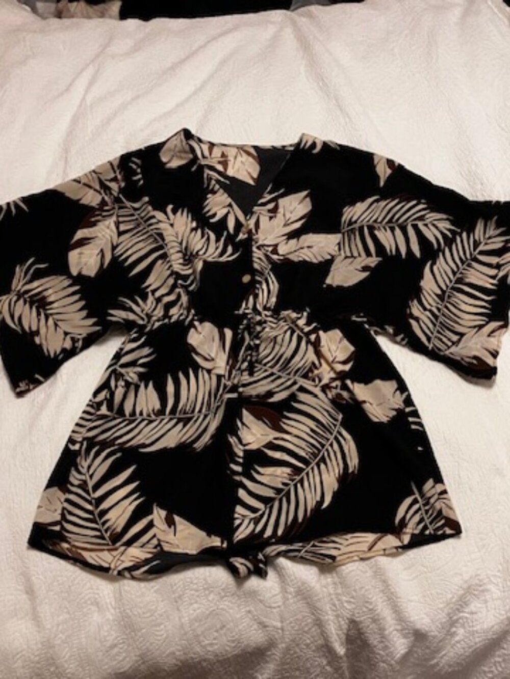 Kimono Style Fern Romper